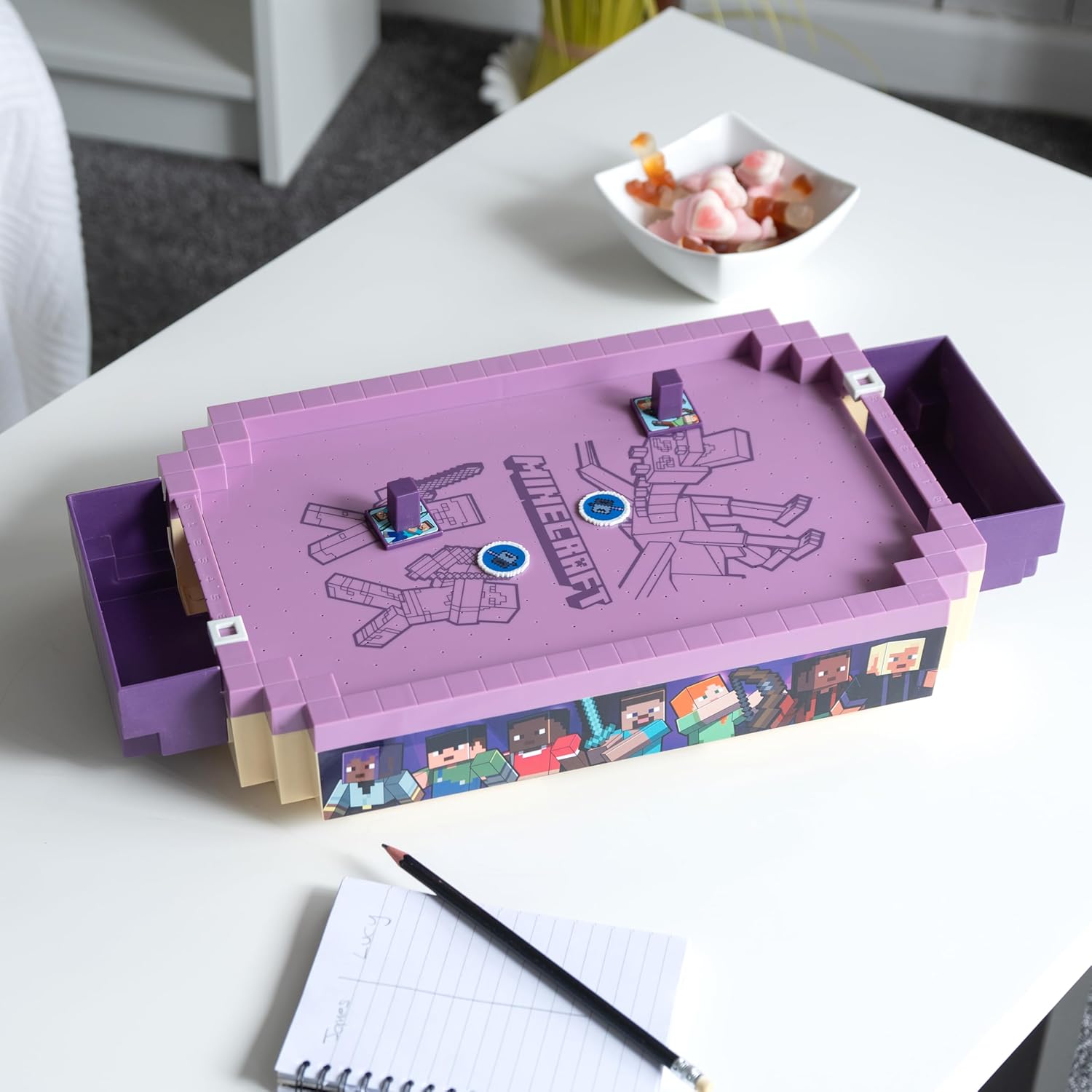 Ambassador Minecraft Arcade Air Hockey Premium Series End MC2502_EN - Colorland Toys