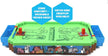 Ambassador Minecraft Arcade Air Hockey Premium Series Overworld MC2502_OW