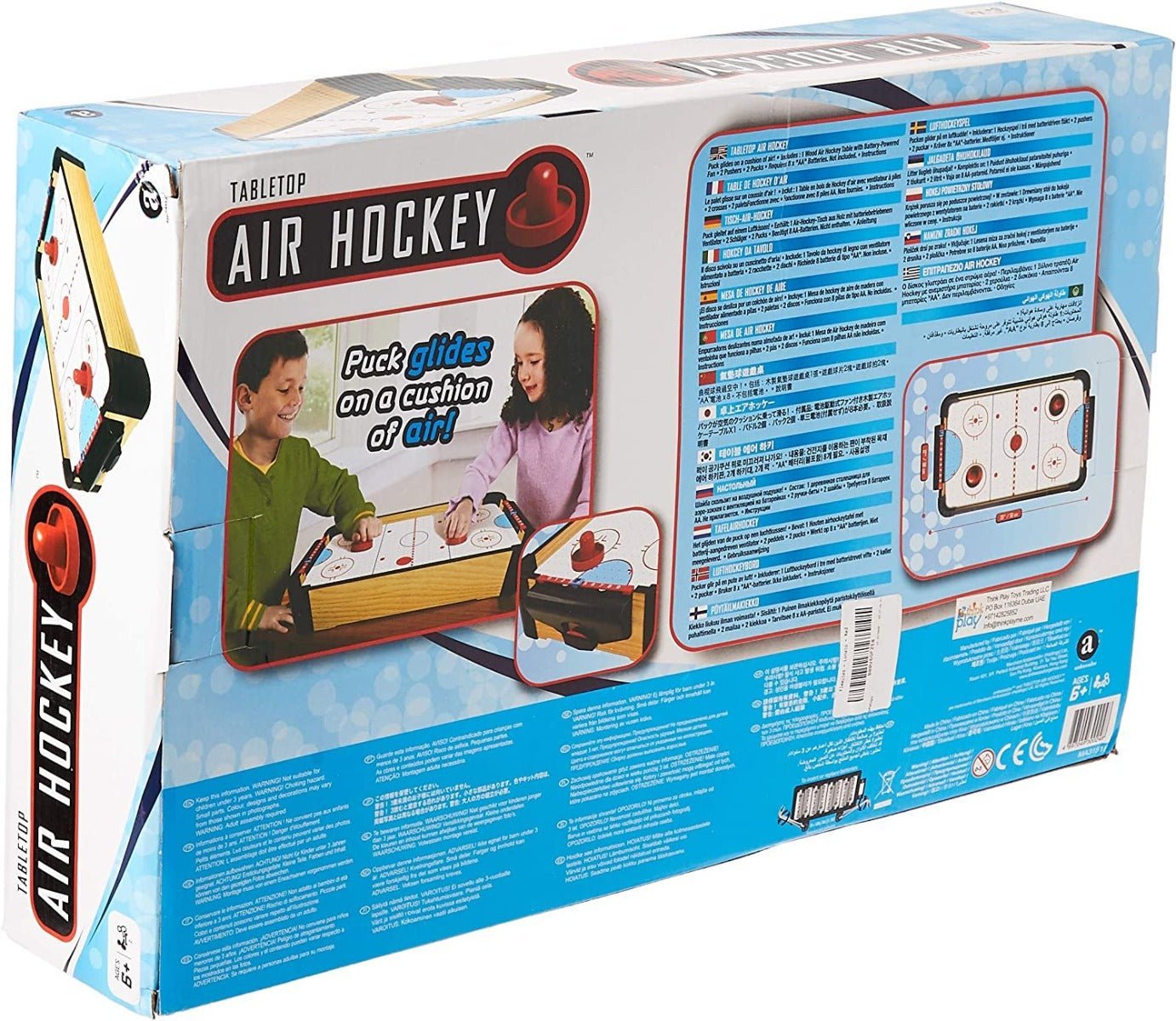 Ambassador Wood Tabletop Air Hockey 20inch MA3151B - Colorland Toys