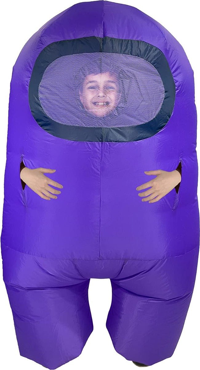 Among Us Crewmate Inflatable Child Costume - Purple — image 3
