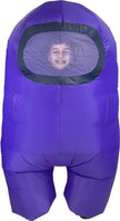 Among Us Crewmate Inflatable Child Costume - Purple
