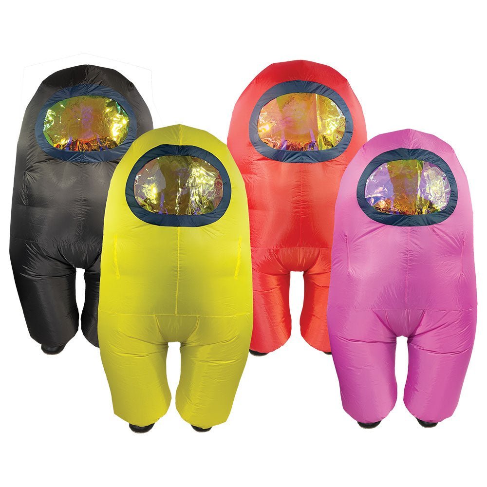 Among Us Crewmate Inflatable Halloween Adult Costume - Pink - Colorland Toys
