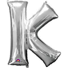 Anagram Supershape Balloons Silver - Letter K 33inch 32967 — image 1