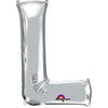Anagram Supershape Balloons Silver - Letter L 32inch 32969
