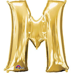 Anagram Supershape Balloons Gold - Letter M 33inch 32972