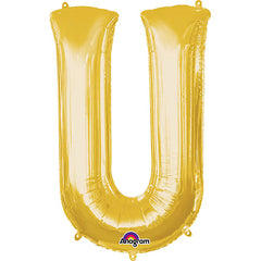 Anagram Supershape Balloons Gold - Letter U 33inch 32988