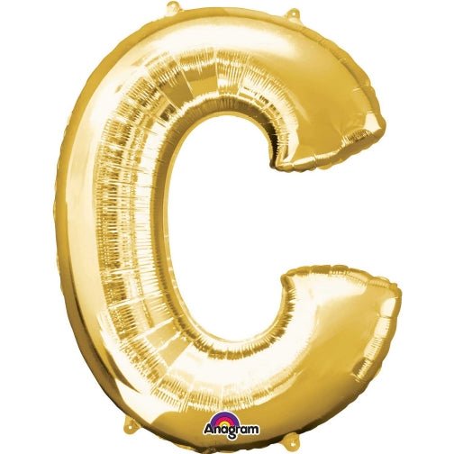 Anagram Supershape Balloons Gold - Letter C 32inch 32951 - Colorland Toys
