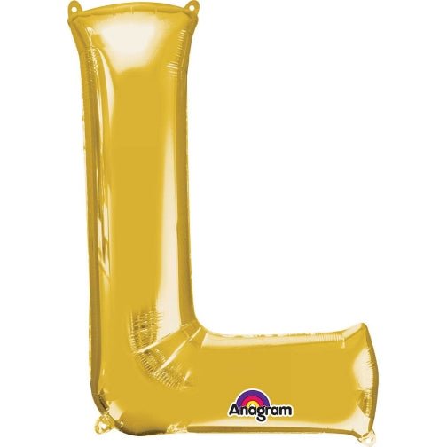 Anagram Supershape Balloons Gold - Letter L 32inch 32970 — image 1