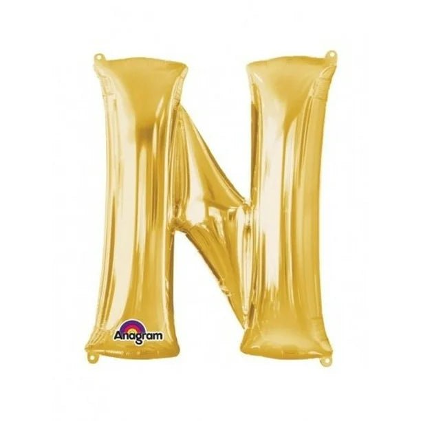 Anagram Supershape Balloons Gold - Letter N 32inch 32974 — image 1