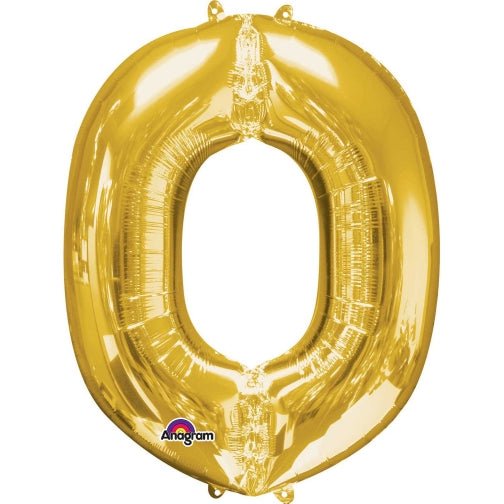 Anagram Supershape Balloons Gold - Letter O 33inch 32976 — image 1