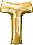 Anagram Supershape Balloons Gold - Letter T 32inch 32986