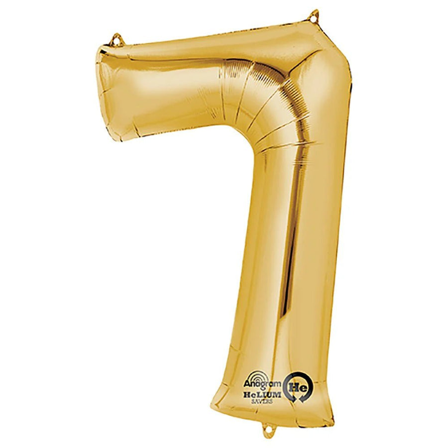 Anagram Supershape Balloons Gold - Number 7 35inch 28256 — image 1