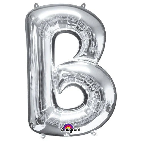 Anagram Supershape Balloons Silver - Letter B 34inch 32948 - Colorland Toys