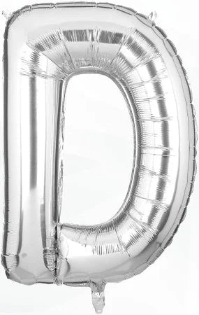 Anagram Supershape Balloons Silver - Letter D 33inch 32952 - Colorland Toys