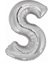 Anagram Supershape Balloons Silver - Letter S 35inch 32983