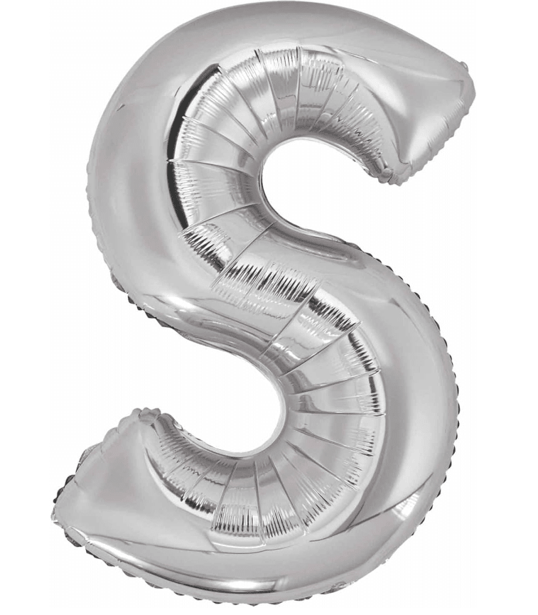 Anagram Supershape Balloons Silver - Letter S 35inch 32983 — image 1