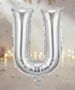 Anagram Supershape Balloons Silver - Letter U 33inch 32987