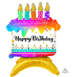 Anagram Supershape Foil Balloon - Happy Birthday Cake 37inx24in 21937