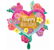 Anagram Supershape Foil Balloon - Happy Birthday Flower 21inx29in 30929