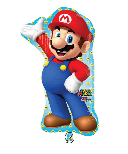 Anagram Supershape Foil Balloon - Super Mario 22inx33in 32010 — image 1