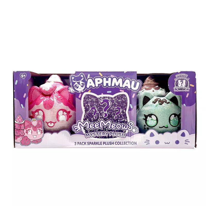 Aphmau MeeMeow Plush 3-Pack Sparkle Ice Cream 6-Inch BON-60203IC - Colorland Toys