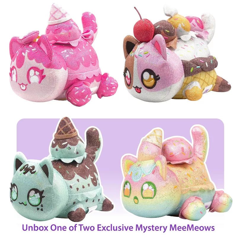 Aphmau MeeMeow Plush 3-Pack Sparkle Ice Cream 6-Inch BON-60203IC - Colorland Toys
