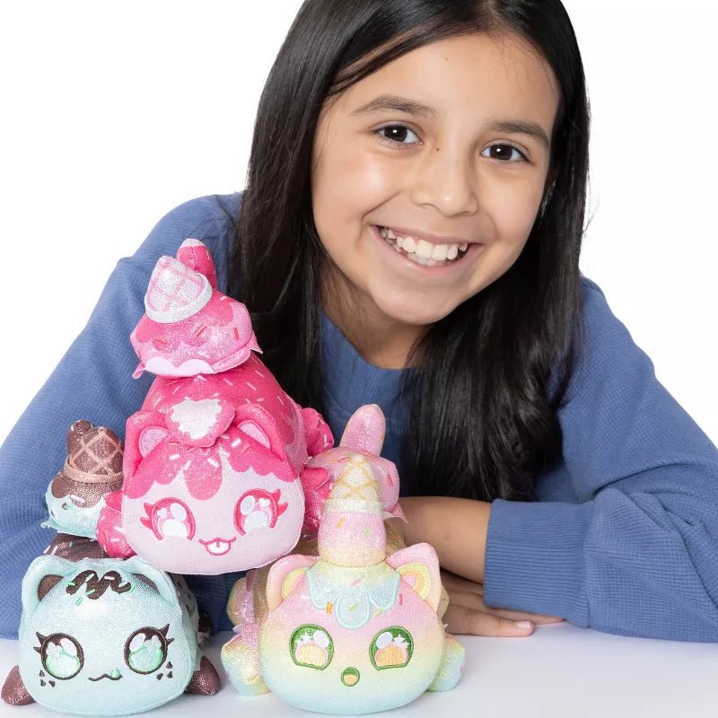 Aphmau MeeMeow Plush 3-Pack Sparkle Ice Cream 6-Inch BON-60203IC - Colorland Toys