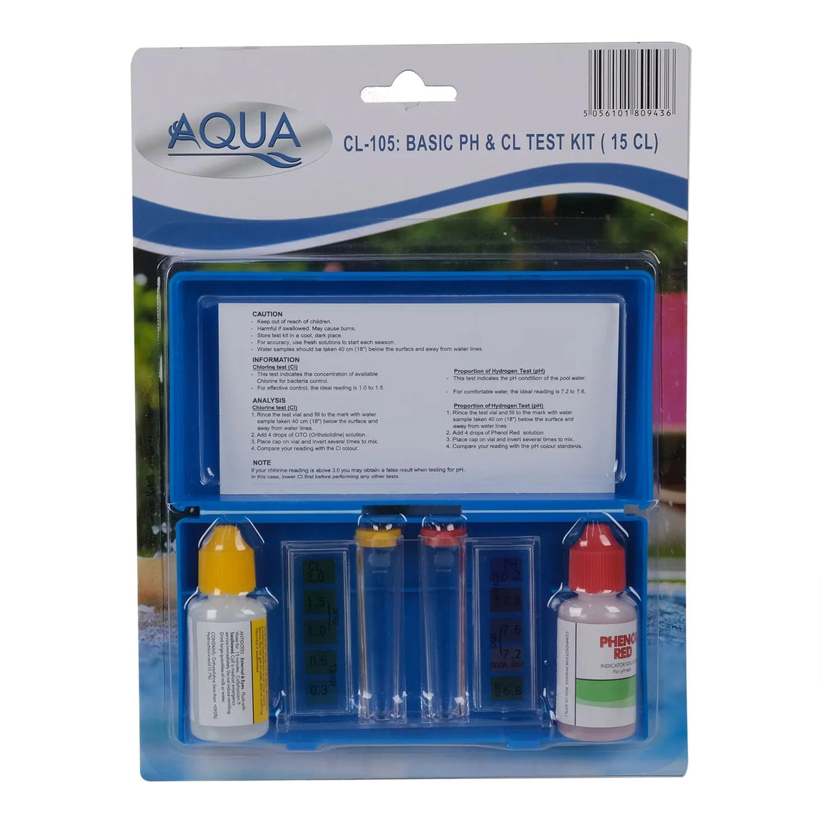 Aqua Basic PH & CL Test Kit CL-105 — image 1