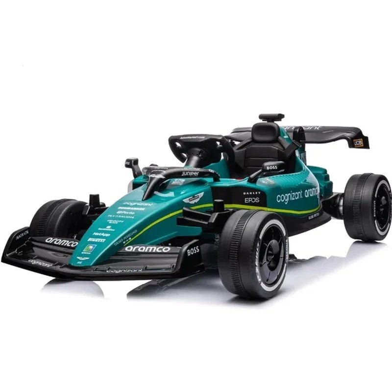 Aston Martin F1 Go Kart Kids Ride on Car Green JE1599 — image 1