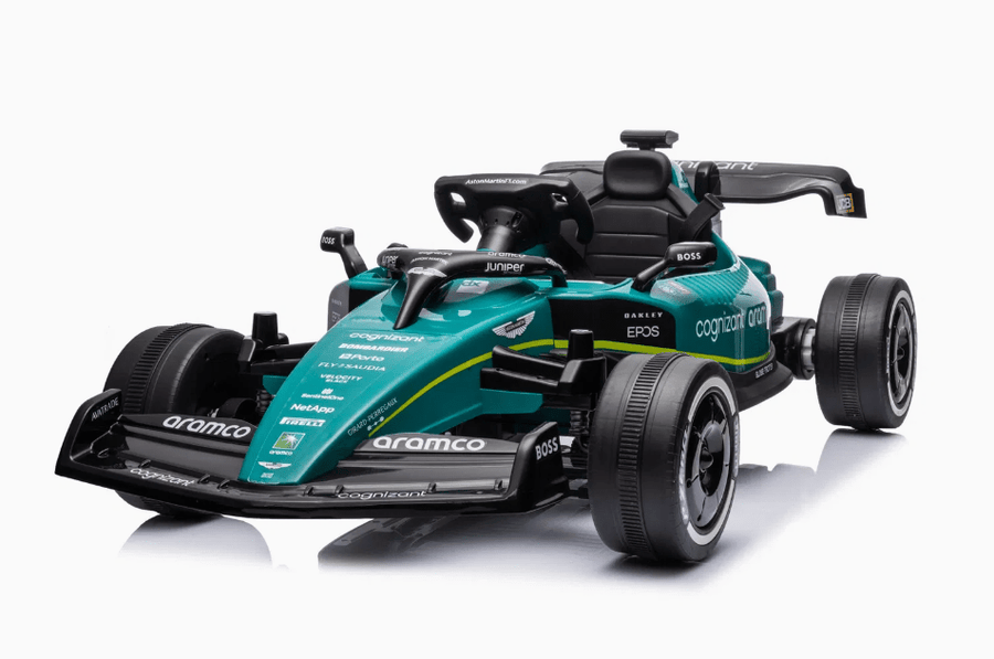 Aston Martin F1 Go Kart Kids Ride on Car Green JE1599 — image 3
