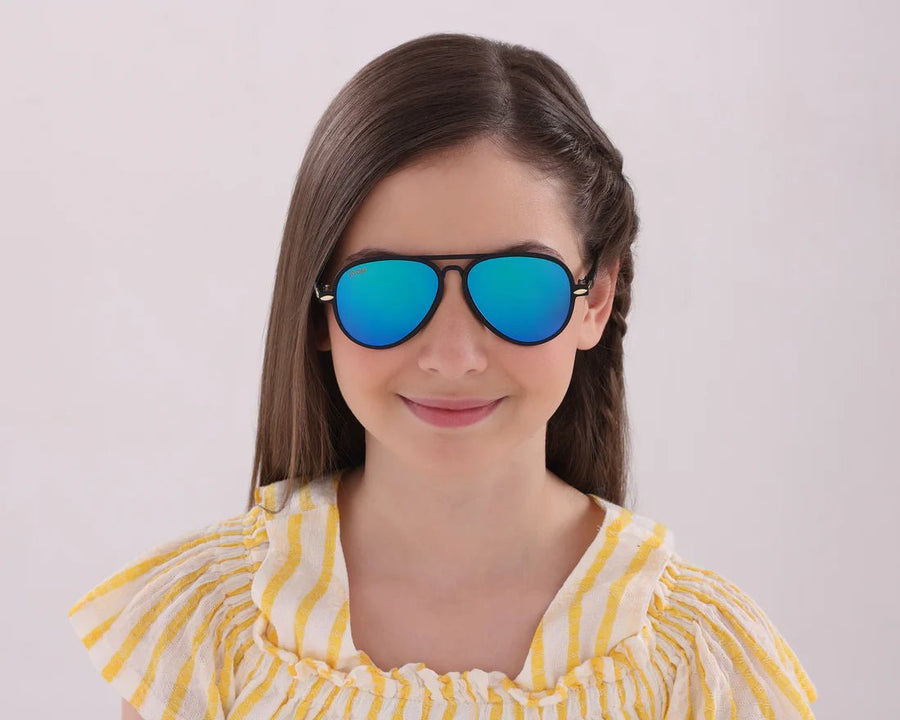 Atom Kid Sunglasses Black/Green AK3-2 — image 5