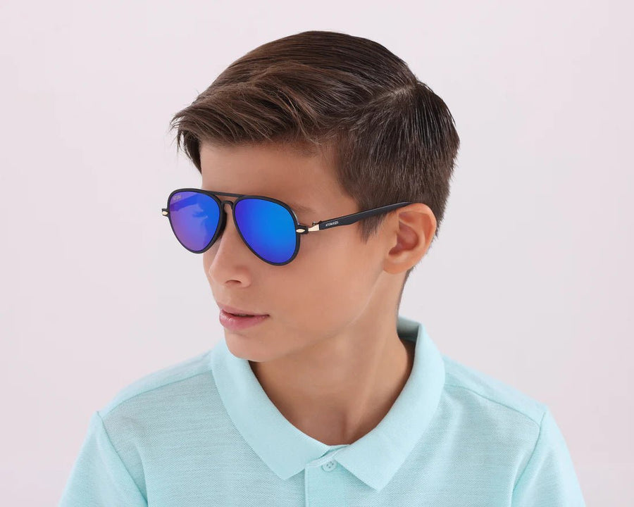 Atom Kid Sunglasses Black/Green AK3-2 — image 8