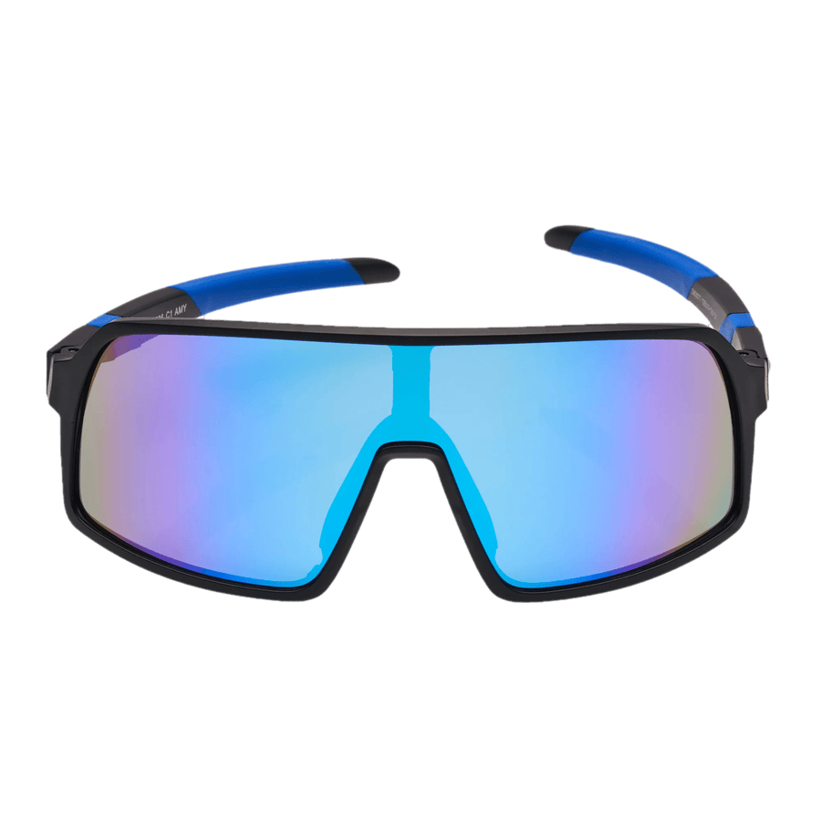 Atom Kids Polarized Sports Sunglasses 100% UV 400 Protection - Black & Blue AK14-1 — image 2