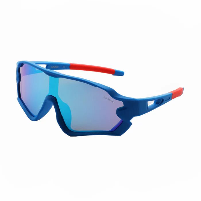 Atom Kids Polarized Sports Sunglasses 100% UV 400 Protection - Blue & Red AK15-1 — image 1