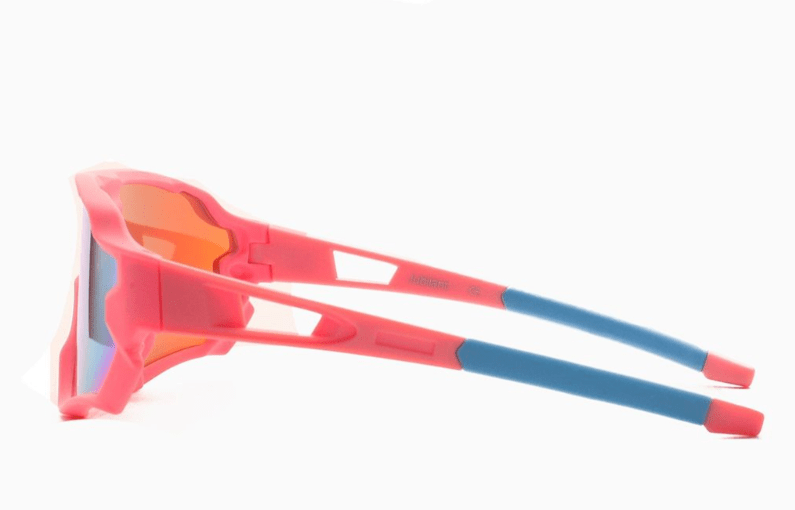 Atom Kids Polarized Sports Sunglasses 100% UV 400 Protection - Pink & Blue AK15-3 — image 1