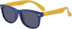Atom Kids Polarized Sunglasses Wayfarer 100% UV 400 Protection - Blue & Yellow AK12 - 1 - Colorland Toys