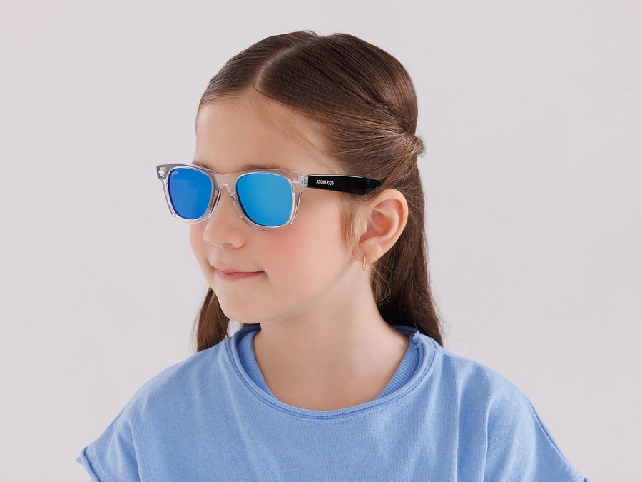 Atom Kids Sunglasses Polarized Blue Mirror AK1-3 — image 6