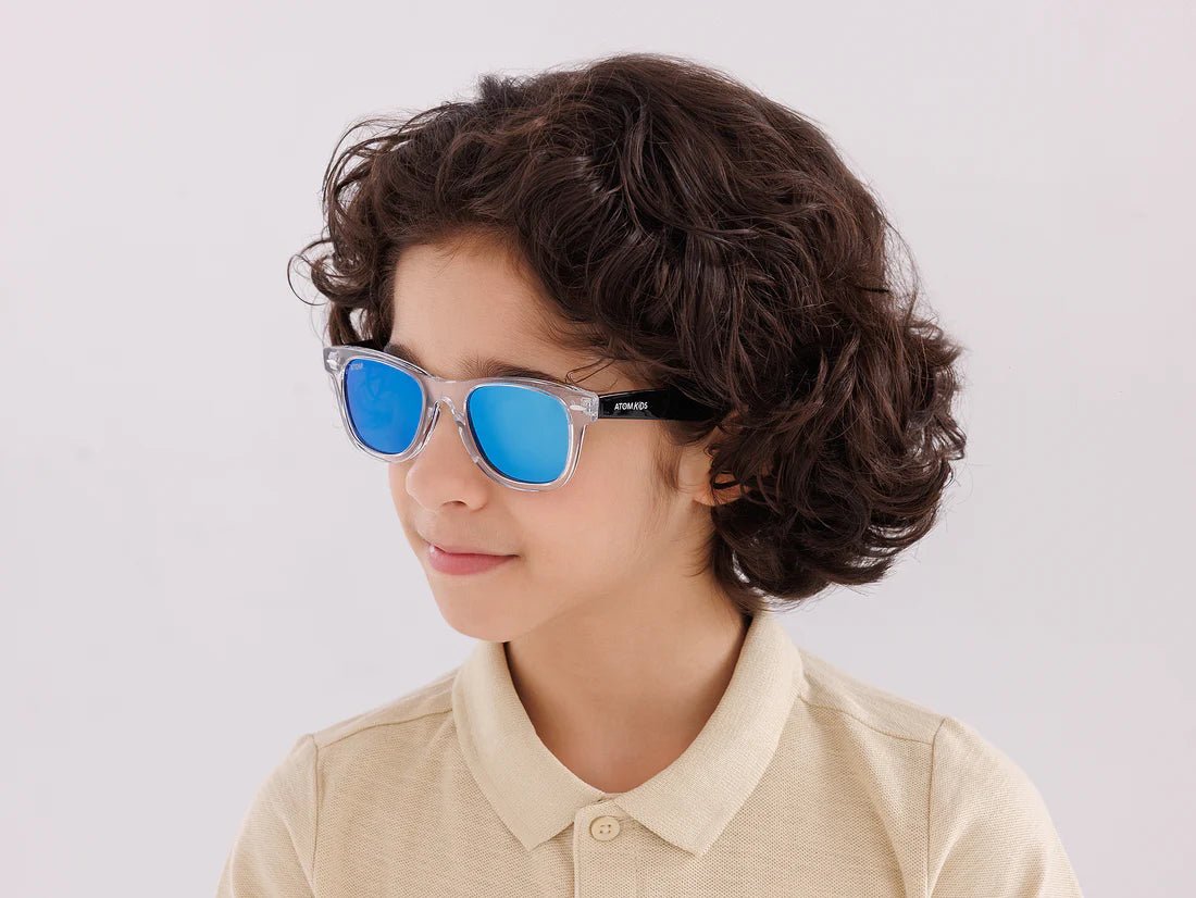 Atom Kids Sunglasses Polarized Blue Mirror AK1-3 — image 7