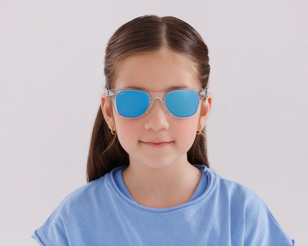 Atom Kids Sunglasses Polarized Blue Mirror AK1-3 — image 5