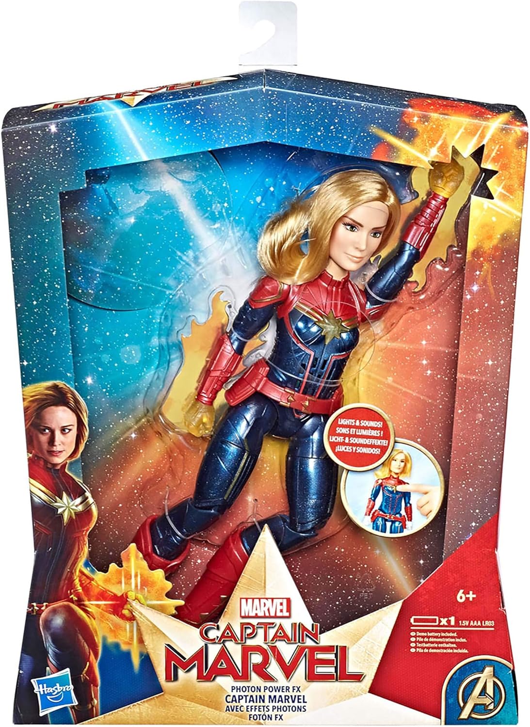Hasbro Avengers Captain Marvel light and sound 29 cm E3610 - Colorland Toys