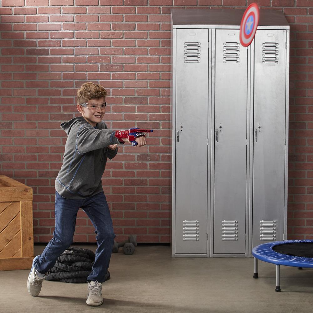 Avengers NERF Power Moves Marvel Captain America Shield Sling NERF Disc Launching Toy — image 3