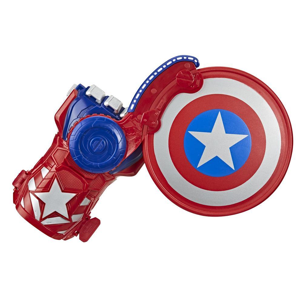 Avengers NERF Power Moves Marvel Captain America Shield Sling NERF Disc Launching Toy — image 1