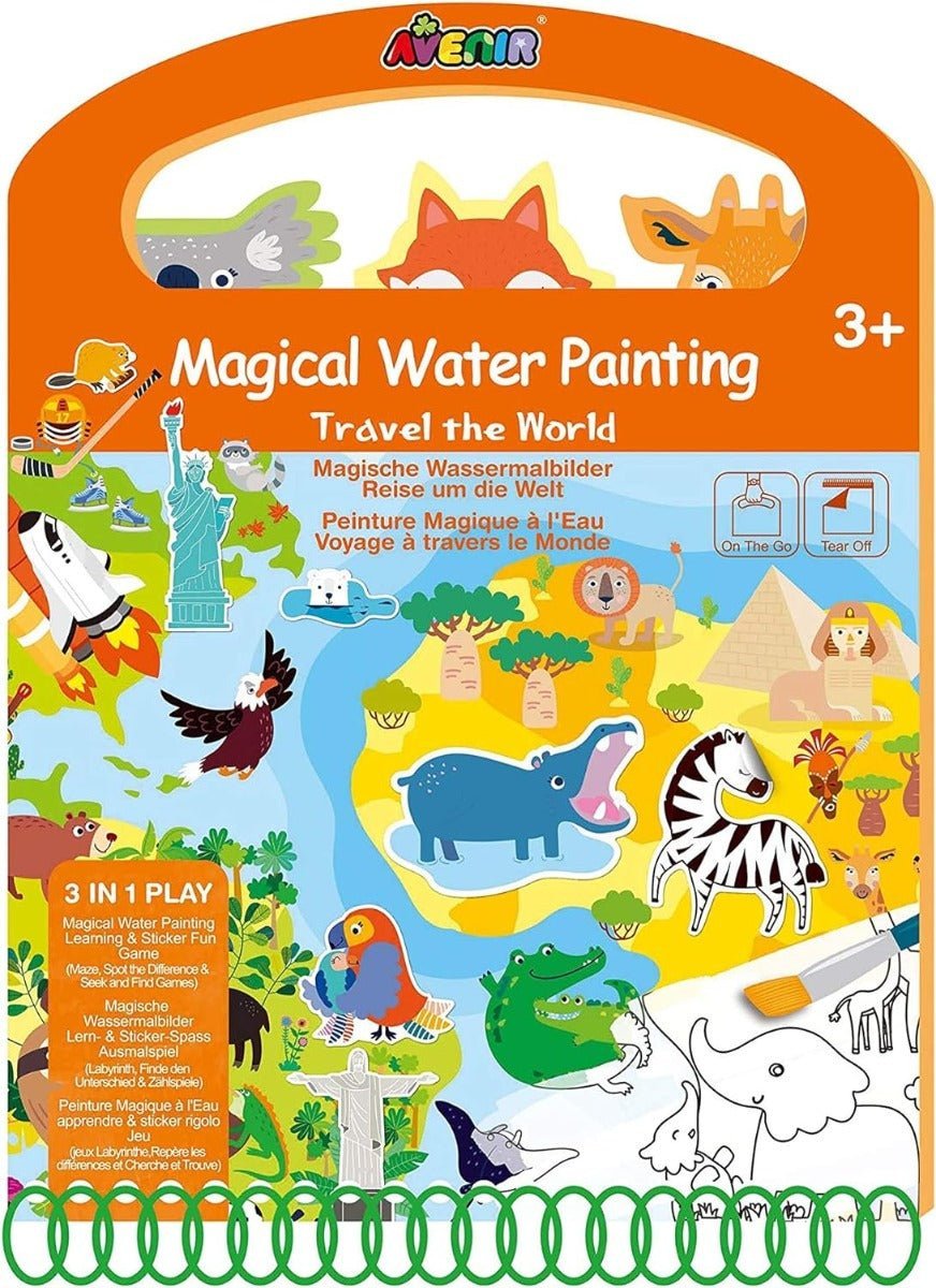 Avenir Magical Water Painting Travel the World AVCH201740 - Colorland Toys