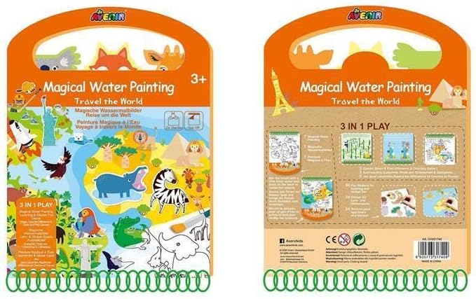 Avenir Magical Water Painting Travel the World AVCH201740 - Colorland Toys