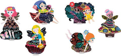 Avenir - Scratch Art joint Puppets - Fairies in the Garden AVCH191682 - Colorland Toys