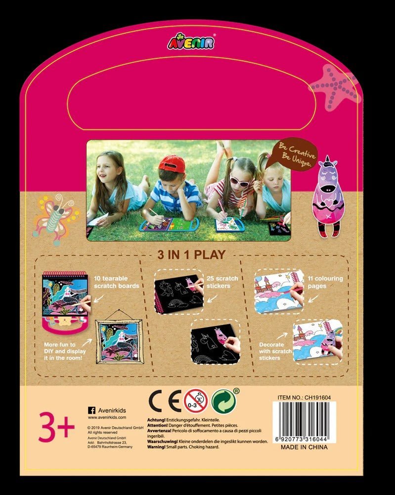 Avenir - Scratch Book - Travel to the Magical World AVCH191604 - Colorland Toys