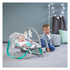 Hauck Leisure Bear Hearts Baby Rocker Grey 63402 - Colorland Toys