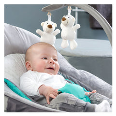 Hauck Leisure Bear Hearts Baby Rocker Grey 63402 - Colorland Toys