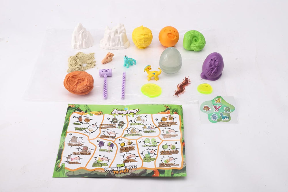 Aweppop Dino Bonanza Bucket DBL25322 - Colorland Toys