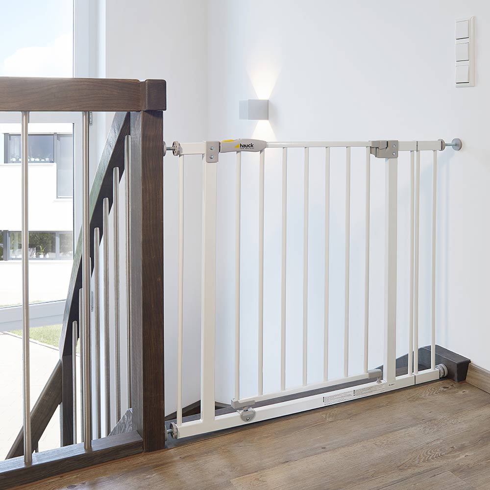 Hauck Open n Stop Safety Gate and 21cm Extension White 595985 - Colorland Toys